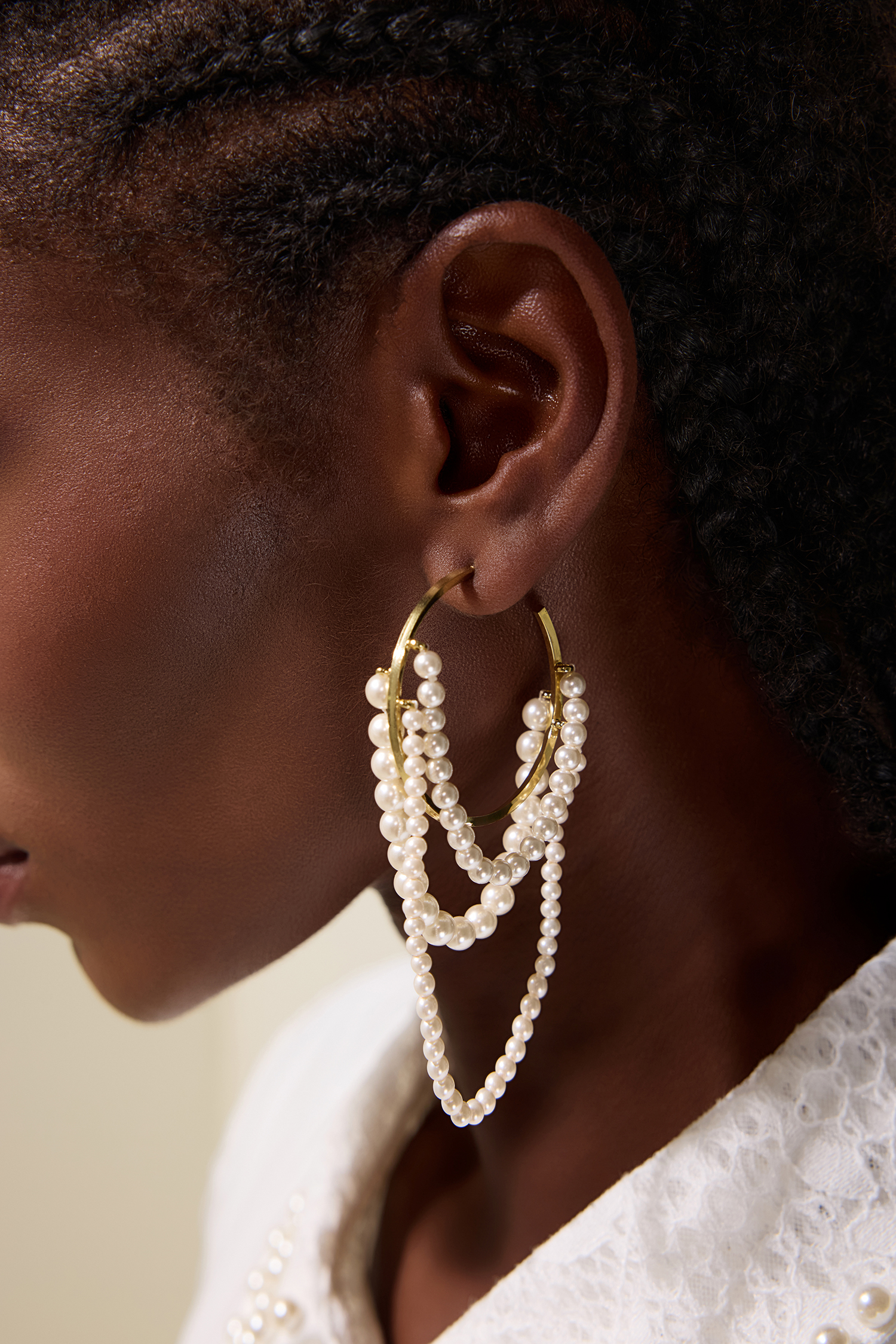 Vintage Faux Pearl Drop Earrings